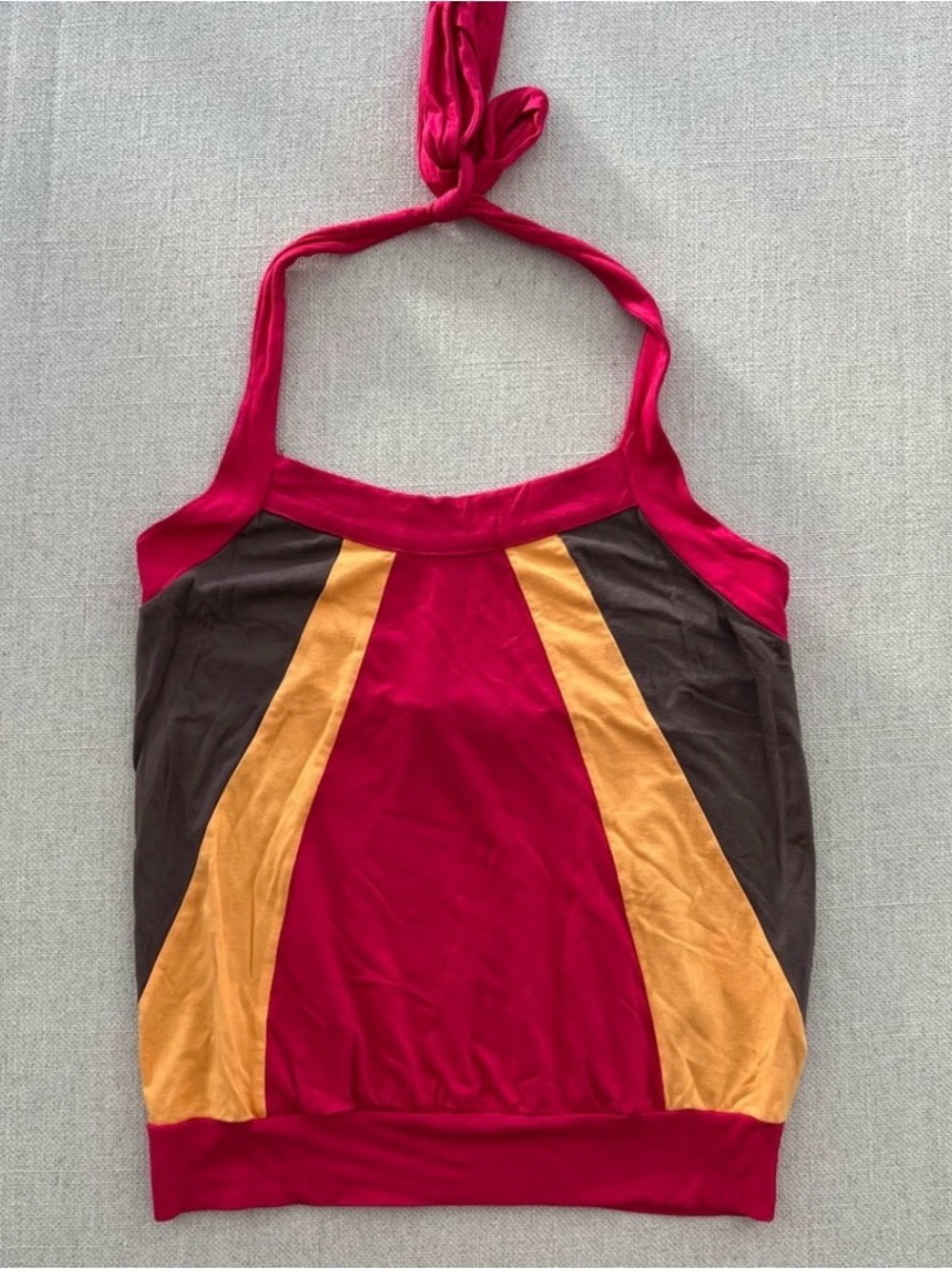 FRENCH CONNECTION 90s Retro Halter Top Size XS